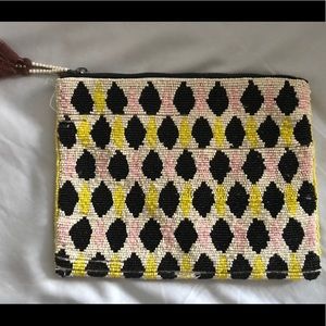 Anthropologie Jasper and Jeera beaded pouch